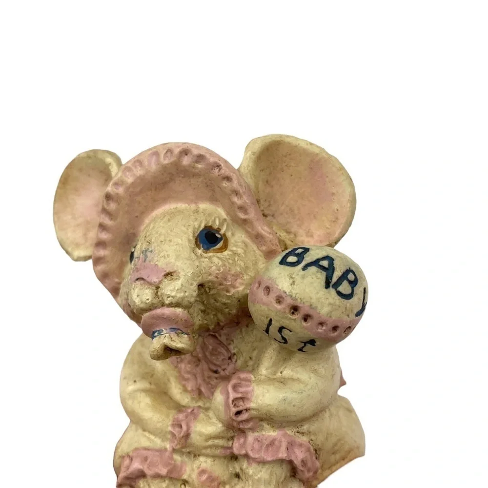 Baby's First Christmas Pink Girl Baby Mouse